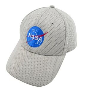 NASA Logo Hat Cap America Adjustable Tan Mesh Strapback Dad Cap Space